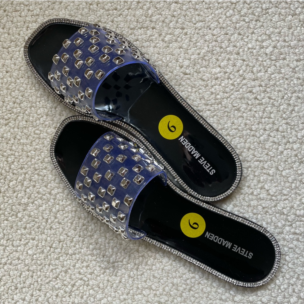Steve Madden Jynn Studded Jelly Slide